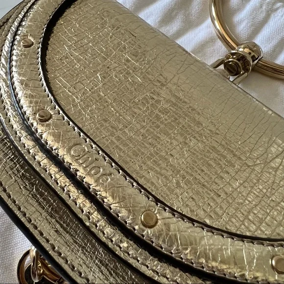 Chloe small Nile metallic leather minaudiere - Picture 6 of 10